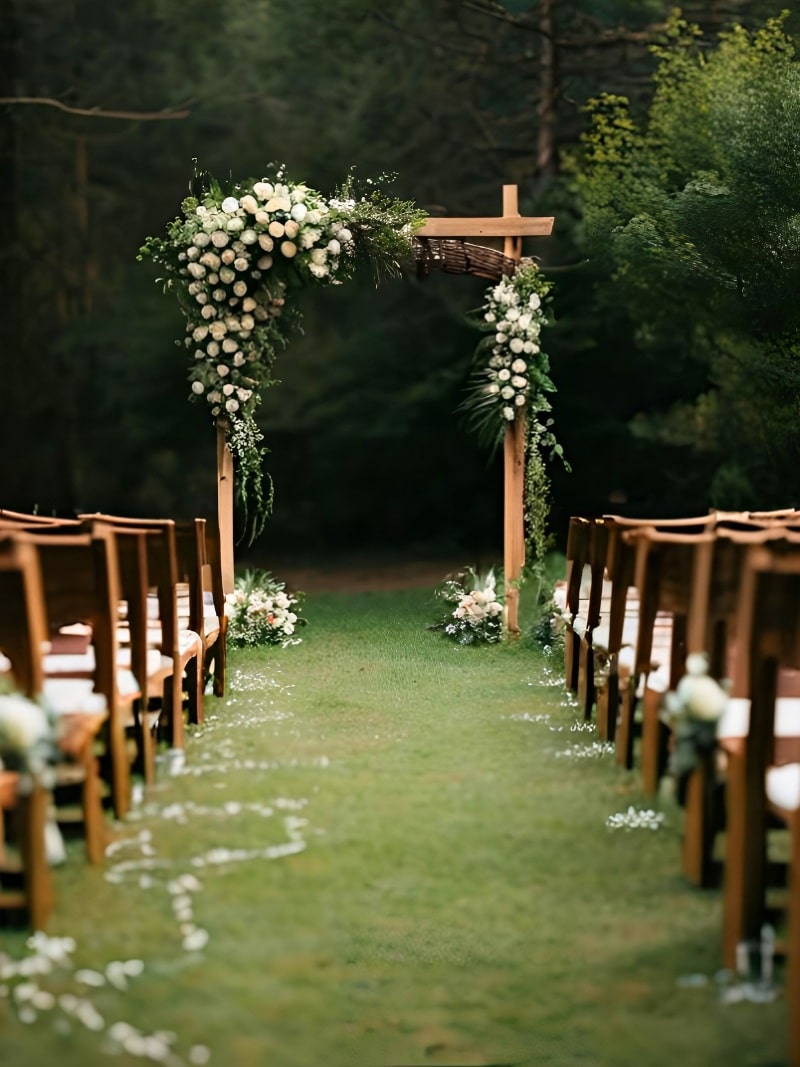 outdoor wedding ceremony